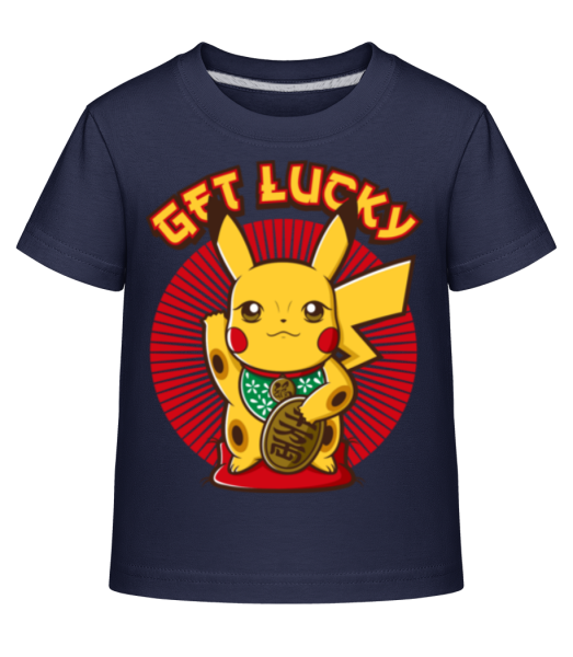 Get lucky - Kid's Shirtinator T-Shirt - Navy - Front