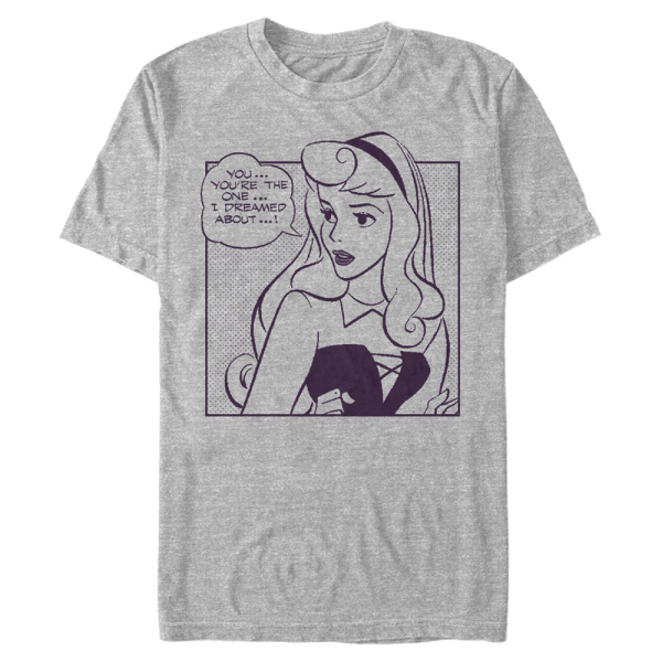 Disney - Sleeping Beauty - Aurora Comic - Men's T-Shirt - Heather grey - Front