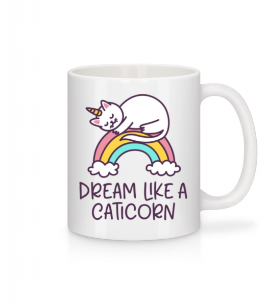 Dream Like A Caticorn - Mug - White - Front