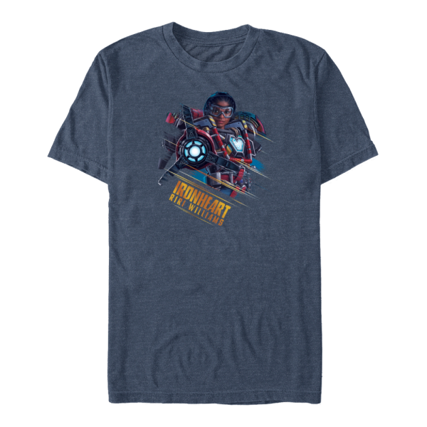 Marvel - Black Panther Wakanda Forever - Iron Heart Armor - Men's T-Shirt - Heather navy - Front