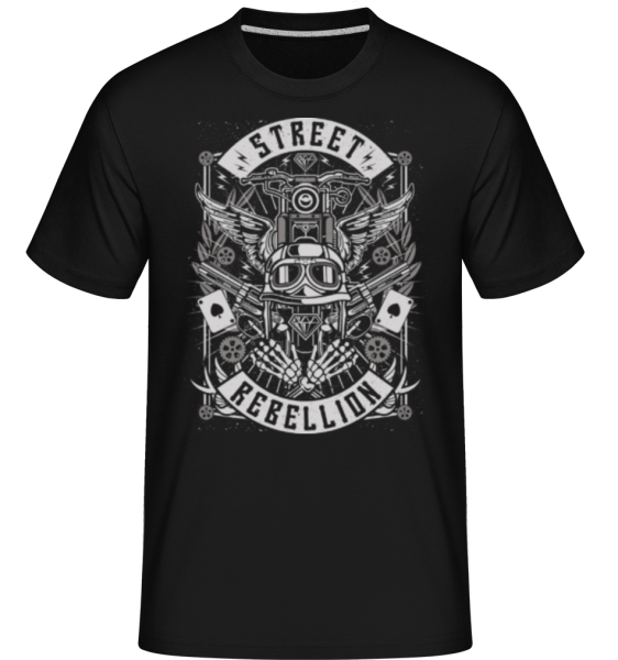Street Rebellion -  Shirtinator Men's T-Shirt - Black - Front