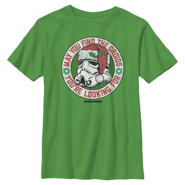 Star Wars - Stormtrooper Droid Present - Kids T-Shirt - Kelly green - Front