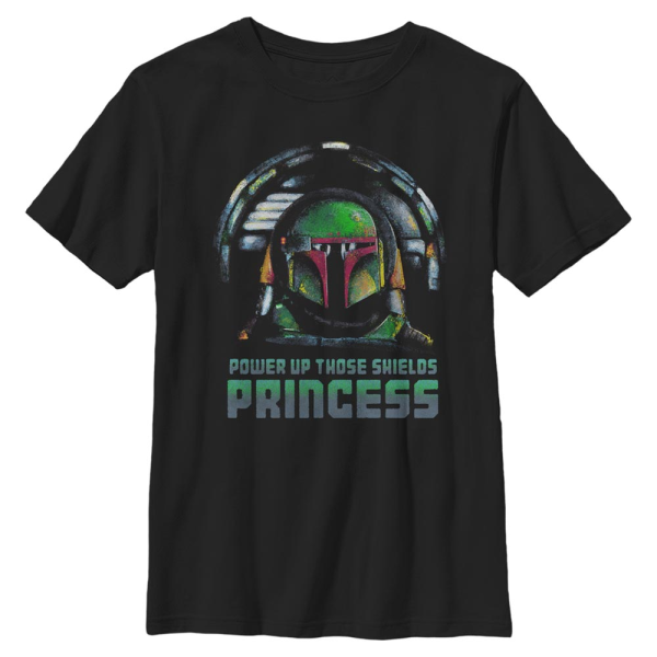 Star Wars - The Mandalorian - Mando Notta Legitimate Leader - Kids T-Shirt - Black - Front