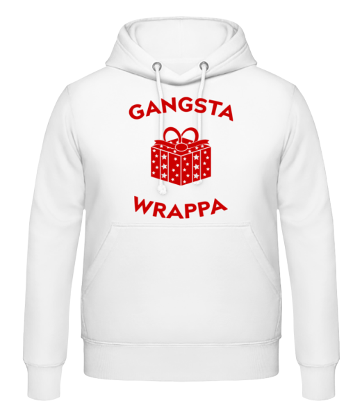 Gangsta Wrappa - Men's Hoodie - White - Front