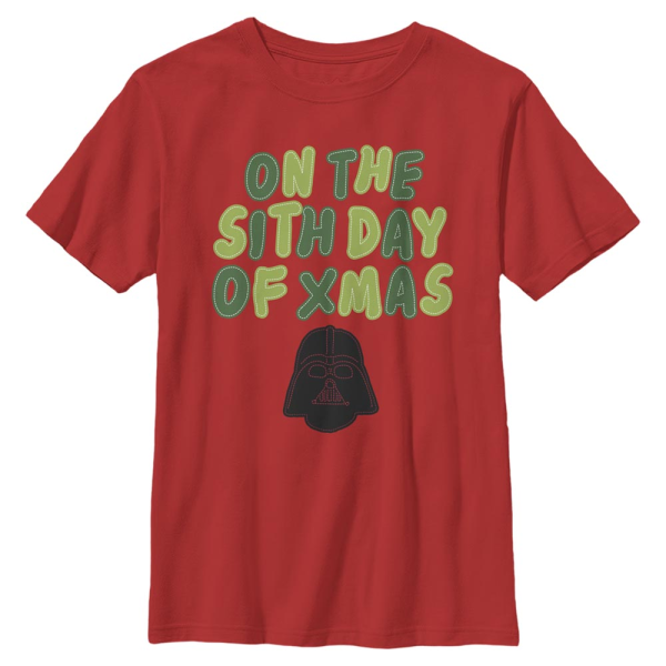 Star Wars - Darth Vader Sith Day - Christmas - Kids T-Shirt - Red - Front