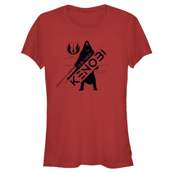 Star Wars - Obi-Wan Kenobi - Obi-Wan Kenobi Silhouette Obi Wan - Women's T-Shirt - Red - Front