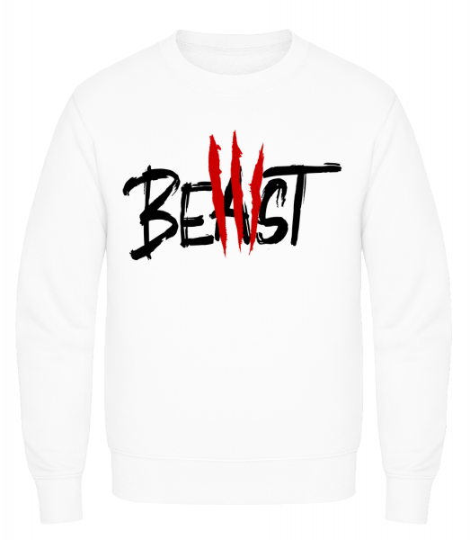 Beast - Men's Sweatshirt AWDis - White - Vorn