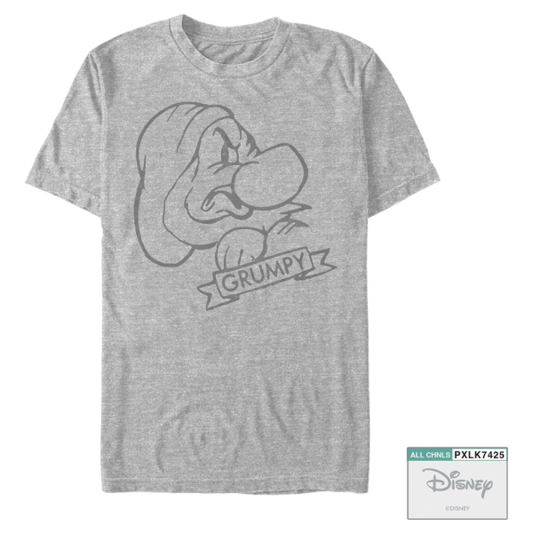 Disney - Snow White - Rejpal - Men's T-Shirt - Heather grey - Front