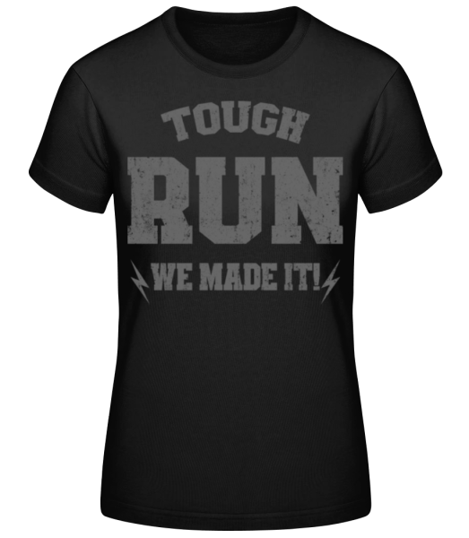 Tough Run - Women's Basic T-Shirt - Black - Front