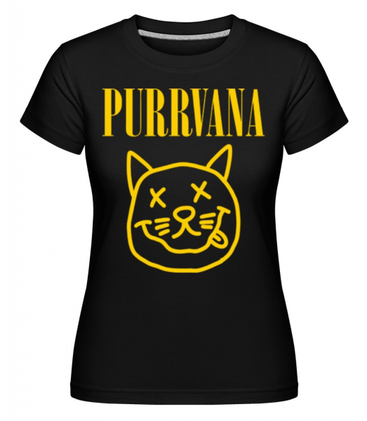 Purrvana -  Shirtinator Women's T-Shirt - Black - Front