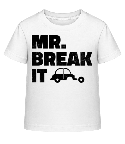 Mr. Break It - Kid's Shirtinator T-Shirt - White - Front