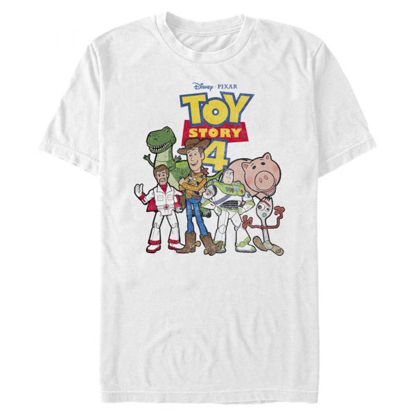 Pixar - Toy Story - Skupina Toy Crew - Men's T-Shirt - White - Front