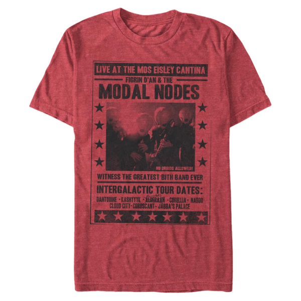 Star Wars - Cantina Modal Nodes - Men's T-Shirt - Heather red - Front