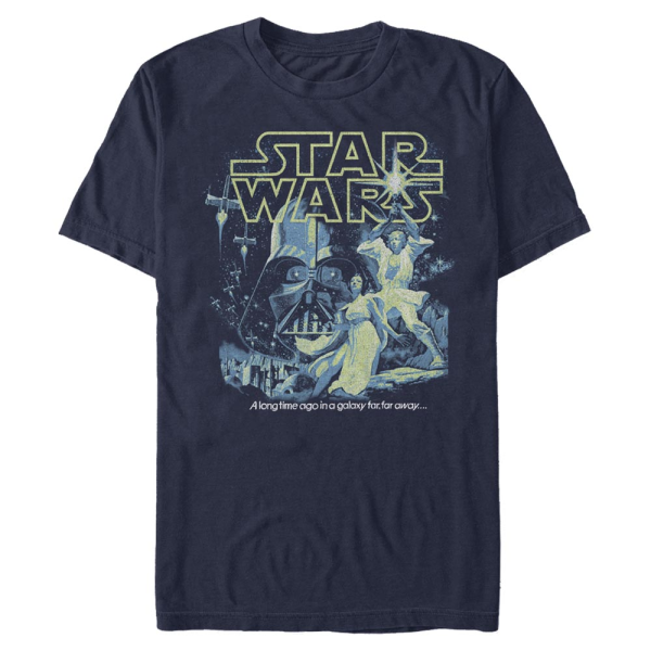 Star Wars - Skupina Poster Neon Pop - Men's T-Shirt - Navy - Front
