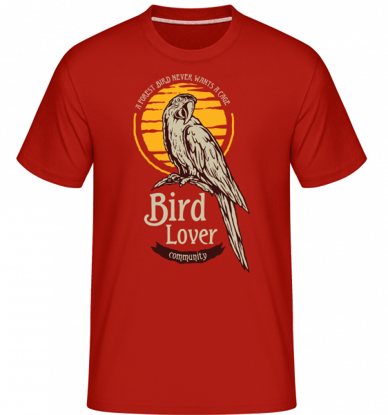 Tropical Bird -  Shirtinator Men's T-Shirt - Red - Vorn