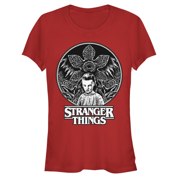 Netflix - Stranger Things - Skupina Stippling Eleven - Women's T-Shirt - Red - Front