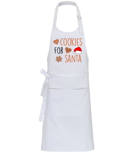 Cookies For Santa - Professional Apron - White - Front