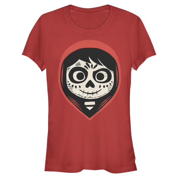 Pixar - Coco - Miguel Dia de Los Face - Halloween - Women's T-Shirt - Red - Front