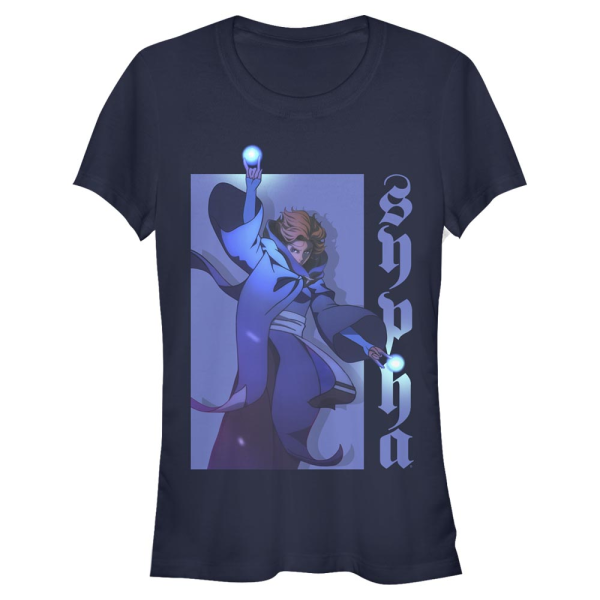 Netflix - Castlevania - Sypha Hero - Women's T-Shirt - Navy - Front