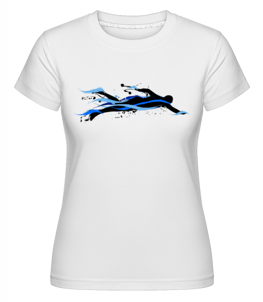 Swimmer -  Shirtinator Women's T-Shirt - White - Vorn