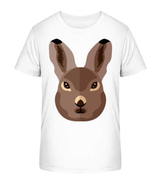 Bunny Comic Shadow - Kid's Bio T-Shirt Stanley Stella - White - Front