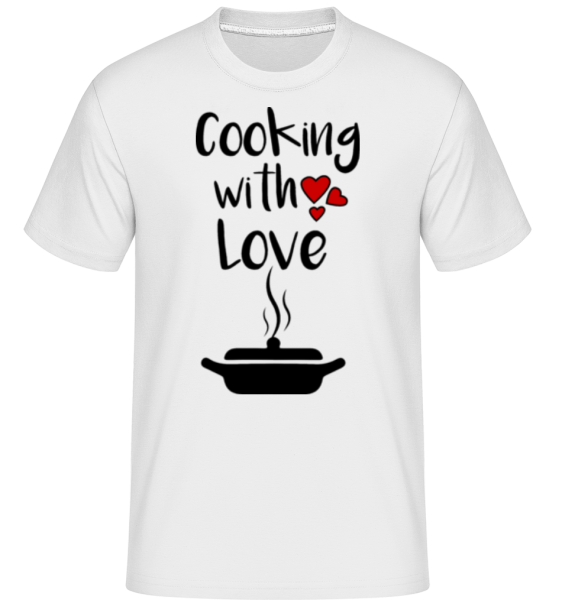 Cooking With Love -  Shirtinator Men's T-Shirt - White - Front