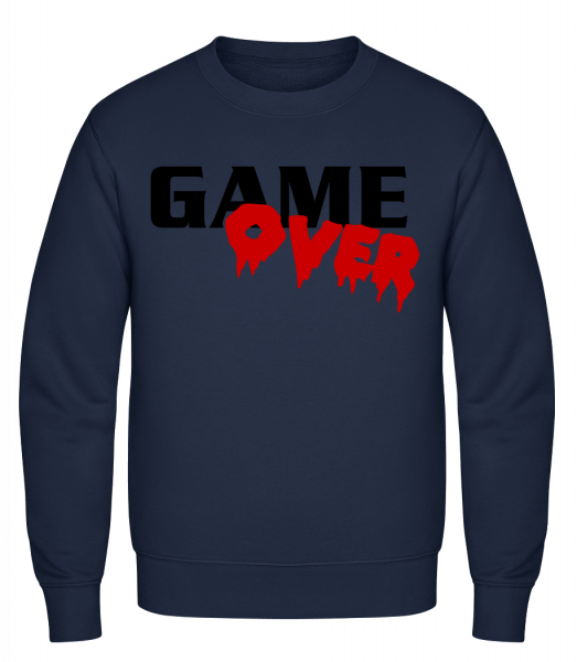 Game Over - Classic Set-In Sweatshirt - Navy - Vorn