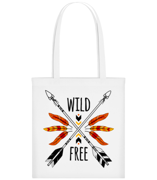 Wild And Free Logo - Tote Bag - White - Front