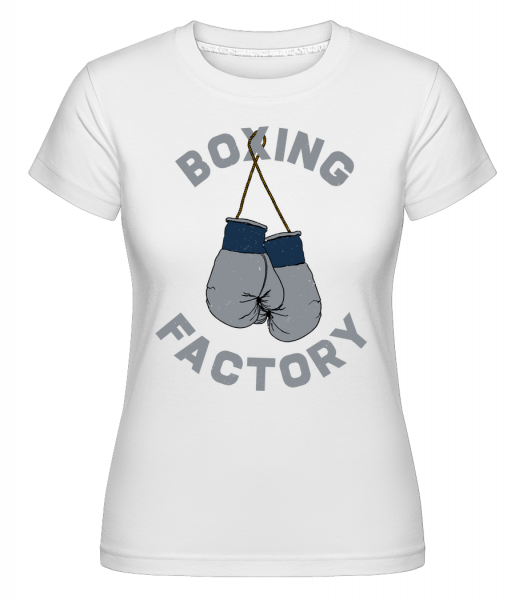 Boxing Factory -  Shirtinator Women's T-Shirt - White - Vorn