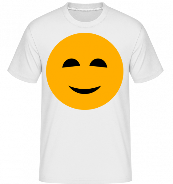 Happy Smiley -  Shirtinator Men's T-Shirt - White - Vorn