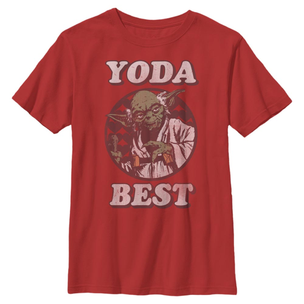 Star Wars - Yoda Best - Valentine's Day - Kids T-Shirt - Red - Front