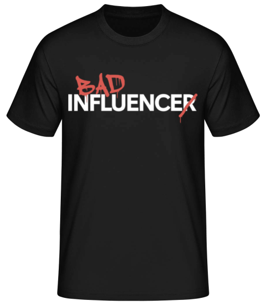 Bad Influence - Men's Basic T-Shirt - Black - Front