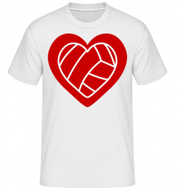 Love Volleyball -  Shirtinator Men's T-Shirt - White - Front