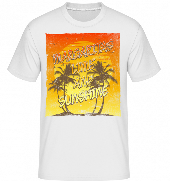 Margaritas And Sunshine -  Shirtinator Men's T-Shirt - White - Vorn