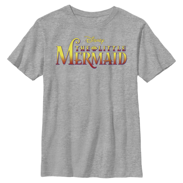 Disney Princesses - Logo Little Mermaid - Kids T-Shirt - Heather grey - Front