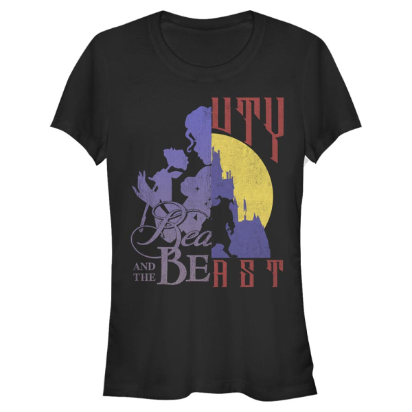 Disney - Beauty & the Beast - Kráska a zvíře Beauty Split - Women's T-Shirt - Black - Front