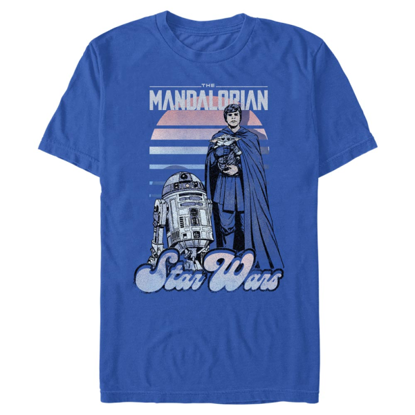 Star Wars - The Mandalorian - Luke Skywalker A Boy And His Droid - Men's T-Shirt - Royal blue - Front