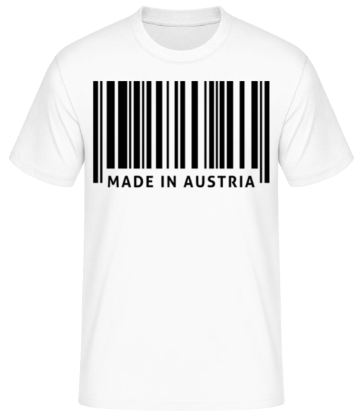 Made In Austria - Men's Basic T-Shirt - White - Front