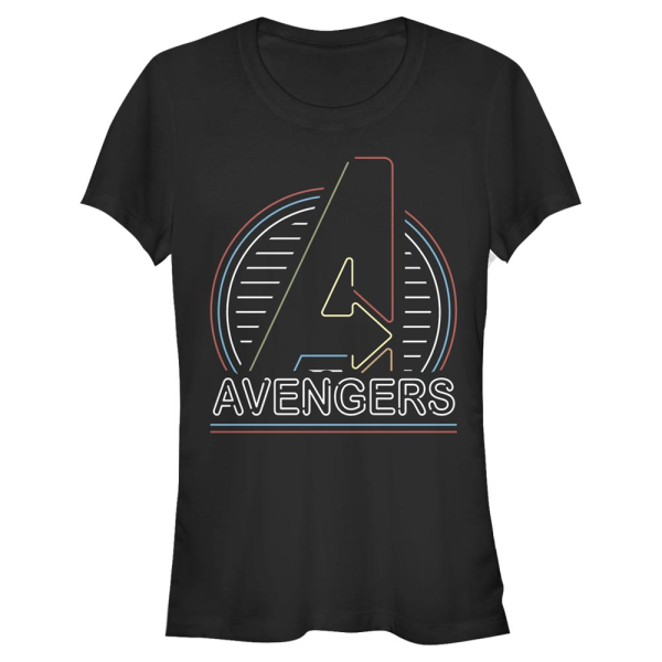 Marvel - Avengers - Logo Neon Avengers - Women's T-Shirt - Black - Front