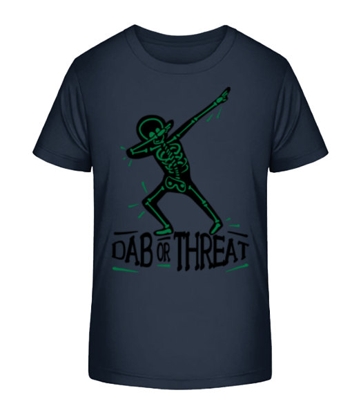 Dab or Threat - Kid's Bio T-Shirt Stanley Stella - Navy - Front