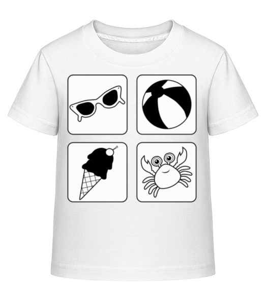 Kid's Summer - Kid's Shirtinator T-Shirt - White - Front