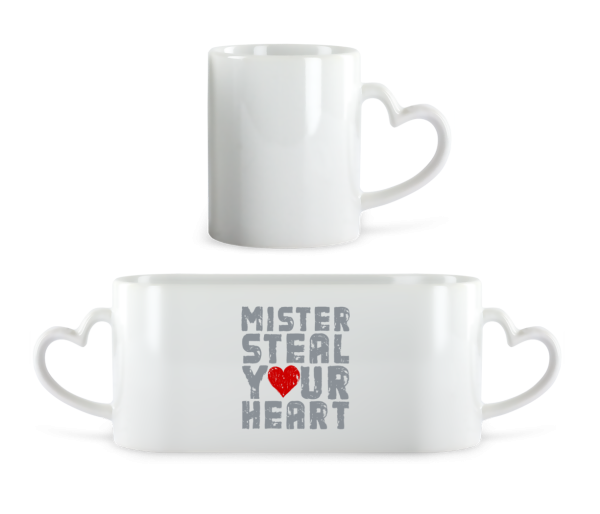 Mister Steal Your Heart - Heart Mug - White - Front