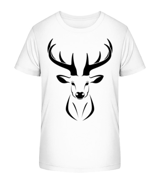 Deer - Kid's Bio T-Shirt Stanley Stella - White - Front