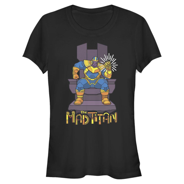 Marvel - Avengers - Thanos Titan Throne - Women's T-Shirt - Black - Front