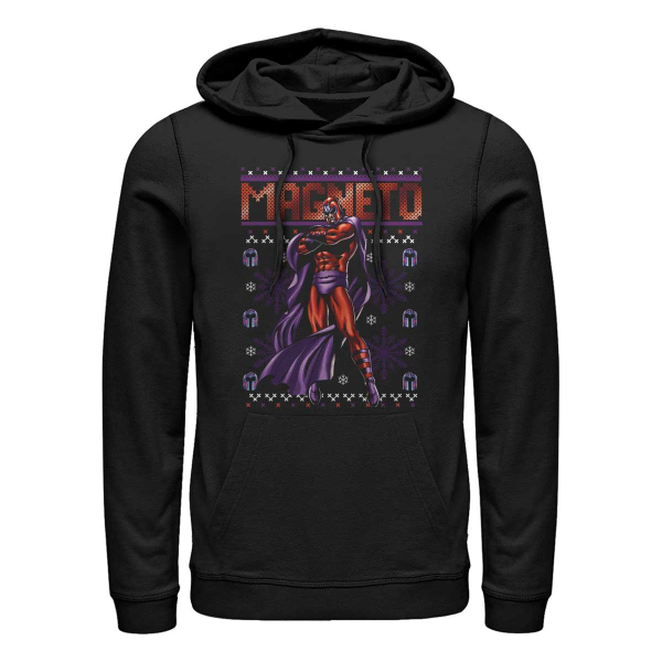 Marvel - X-Men - Magneto Ugly Sweater - Christmas - Unisex Hoodie - Black - Front