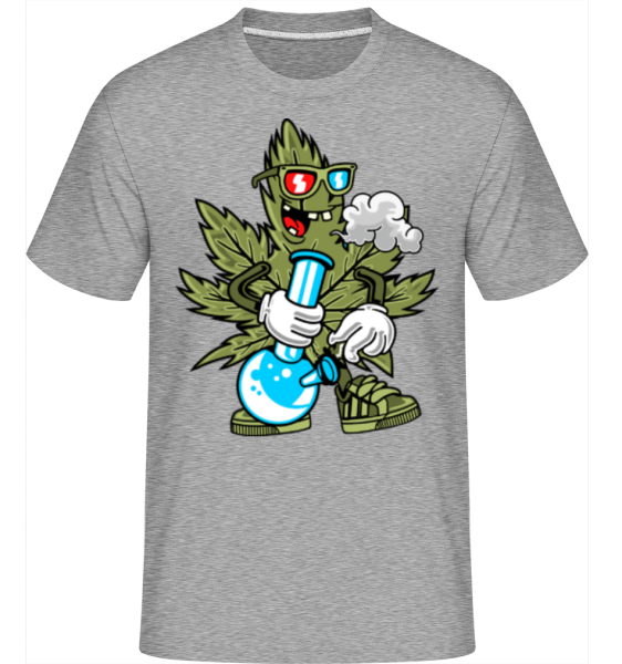 Cannabis Smoking -  Shirtinator Men's T-Shirt - Heather grey - Front