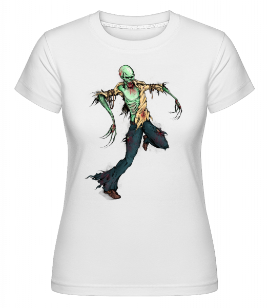 Creepy Zombie -  Shirtinator Women's T-Shirt - White - Vorn