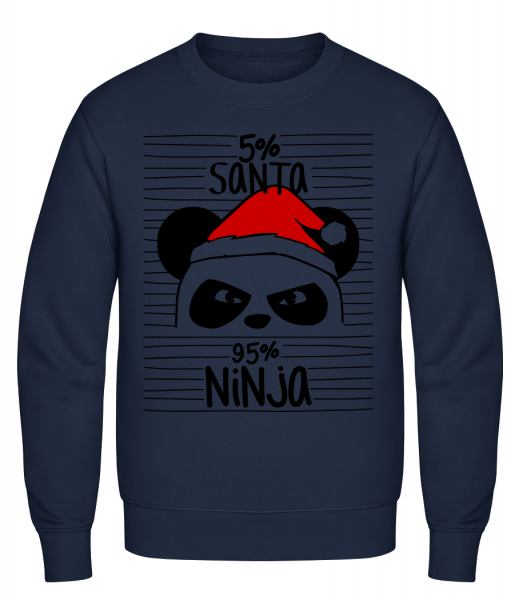 Santa Ninja Panda - Men's Sweatshirt - Navy - Vorn