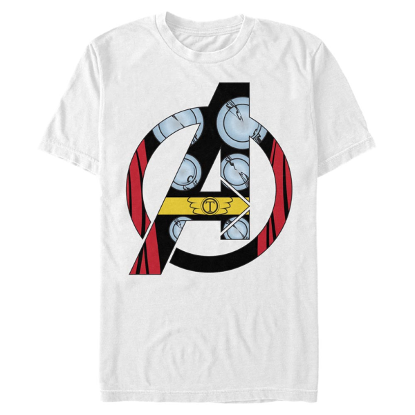 Marvel - Logo Avenger Thor Costume - Men's T-Shirt - White - Front