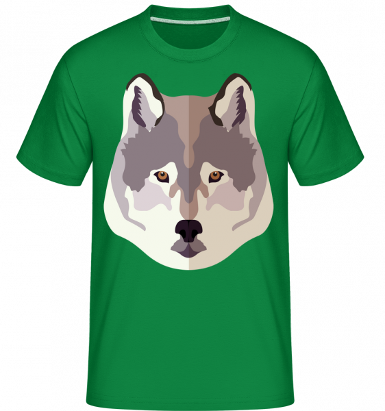Wolf Comic Shadow -  Shirtinator Men's T-Shirt - Kelly green - Vorn